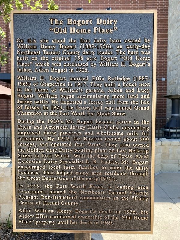 The Bogart Dairy Marker image. Click for full size.