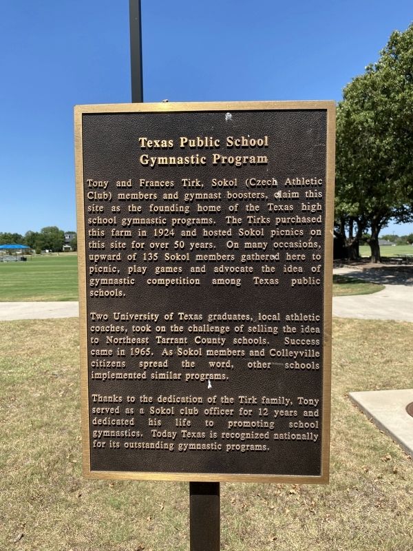Texas Public School Gymnastics Program Marker image. Click for full size.
