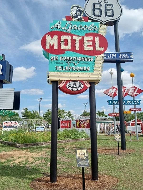 A. Lincoln Motel Marker. Click for full size. A. Lincoln Motel Marker image. Click for full size.