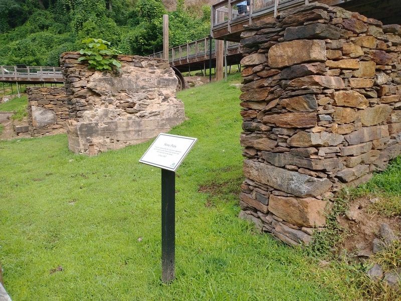 Stone Piers Circa 1882. Click for full size. Stone Piers Circa 1882 image. Click for full size.