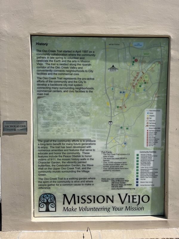Mission Viejo Marker. Click for full size. Mission Viejo Marker image. Click for full size.