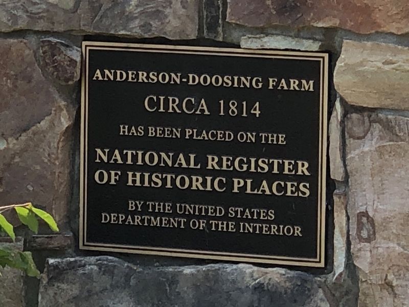 Anderson-Doosing Farm Marker. Click for full size. Anderson-Doosing Farm Marker image. Click for full size.