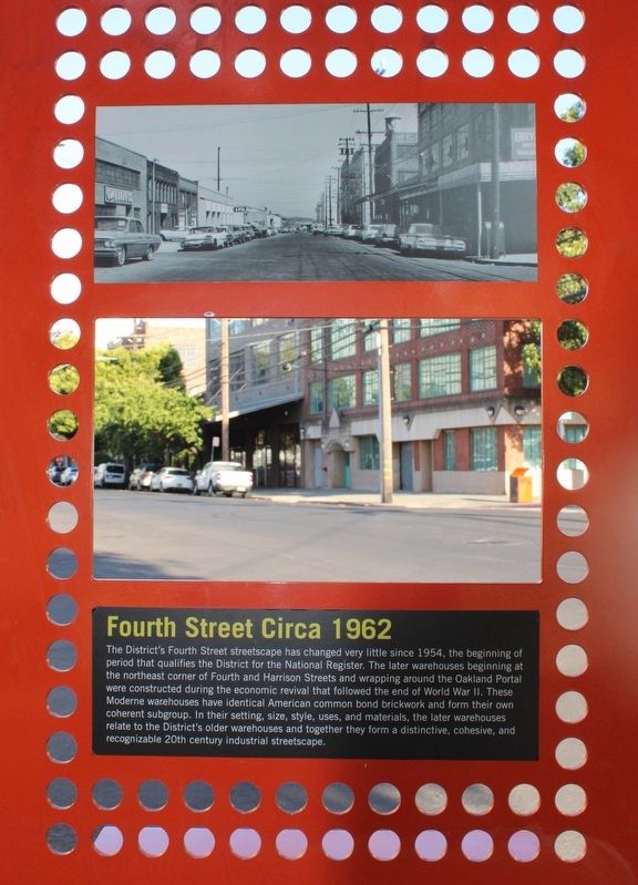Fourth Street Circa 1962 Marker. Click for full size. Fourth Street Circa 1962 Marker image. Click for full size.