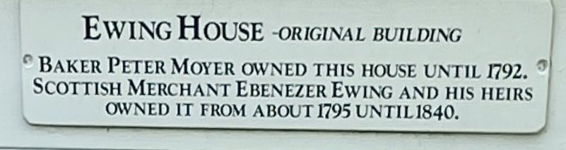 Ewing House Marker image. Click for full size.
