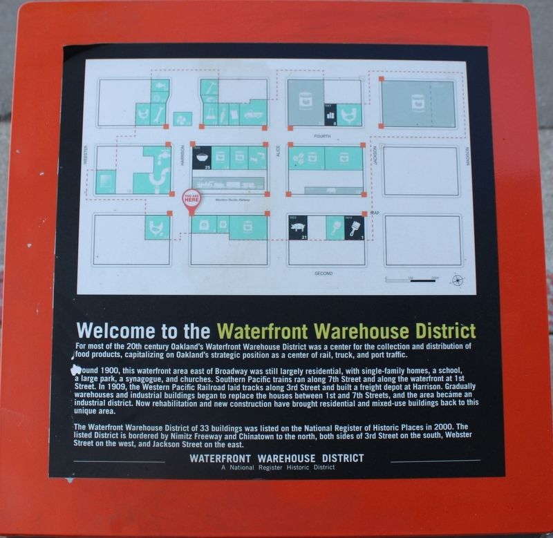 Waterfront Warehouse District Marker. Click for full size. Waterfront Warehouse District Marker image. Click for full size.