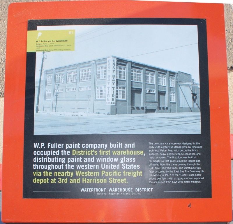 W.P. Fuller and Co. Warehouse Marker image. Click for full size.