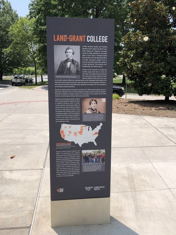 Land Grant College side of marker image. Click for full size.