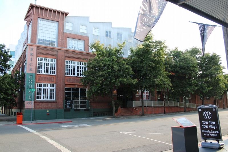 W.P. Fuller and Co. Warehouse and Marker image. Click for full size.
