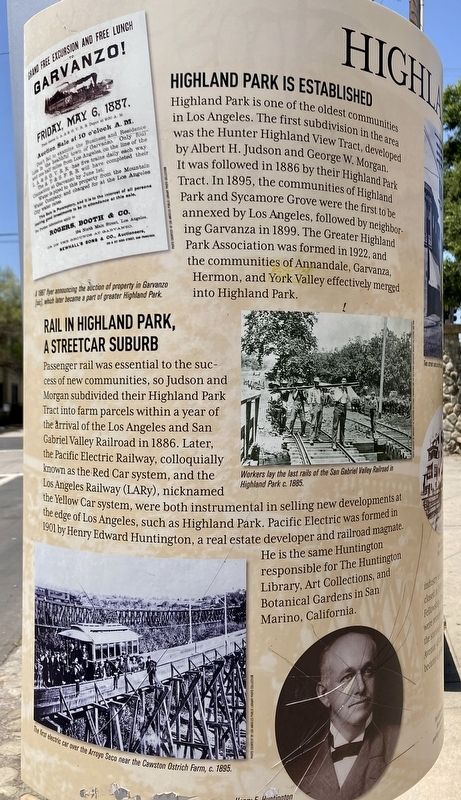 Highland Park Transit Marker image. Click for full size.