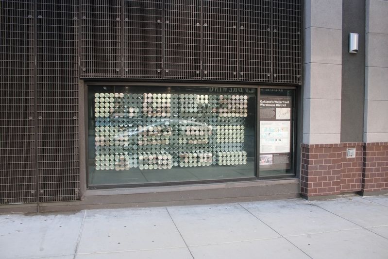 Oakland�s Waterfront Warehouse District Marker image. Click for full size.