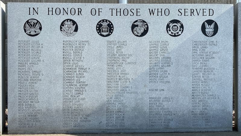 Lake Benton Veterans Memorial <i>(third wall from left)</i> image. Click for full size.
