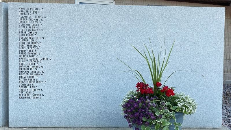 Lake Benton Veterans Memorial <i>(far right wall)</i>. Click for full size. Lake Benton Veterans Memorial <i>(far right wall)</i> image. Click for full size.