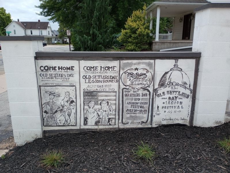 MJL Columbia City Historical Mural Marker image. Click for full size.