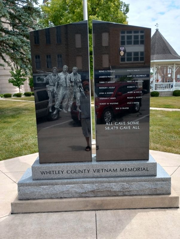 Whitley County Vietnam Memorial Marker. Click for full size. Whitley County Vietnam Memorial Marker image. Click for full size.