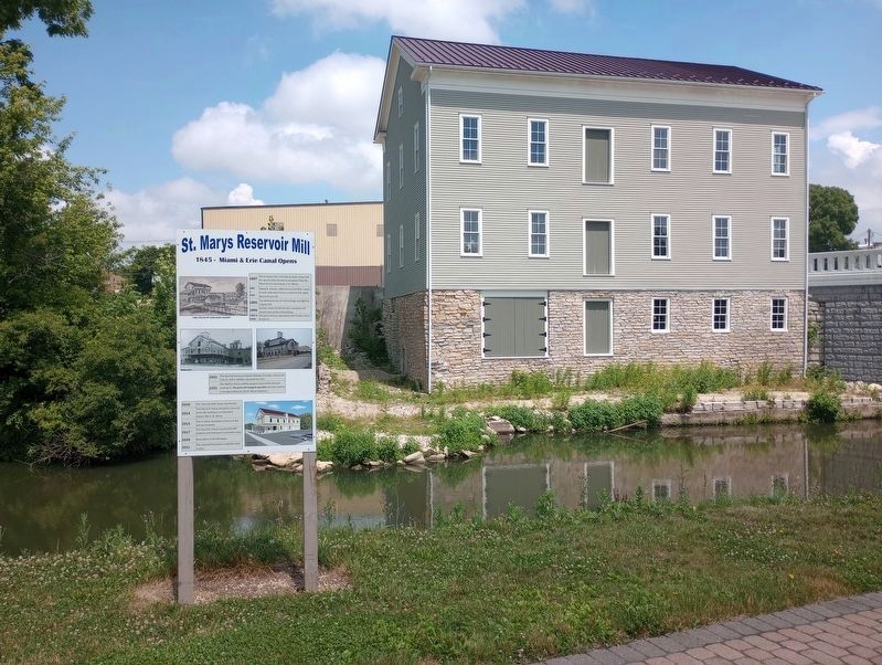 St. Marys Reservoir Mill and Marker. Click for full size. St. Marys Reservoir Mill and Marker image. Click for full size.