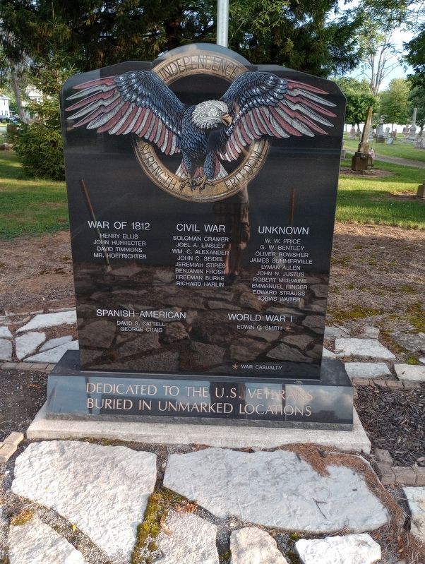 Westside Cemetery Veterans Memorial Marker image. Click for full size.