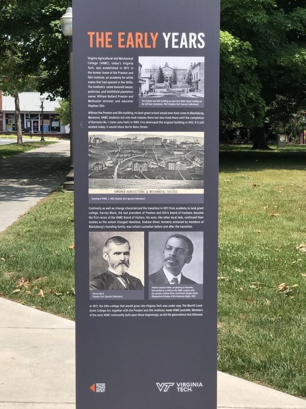 The Early Years side of marker. Click for full size. The Early Years side of marker image. Click for full size.
