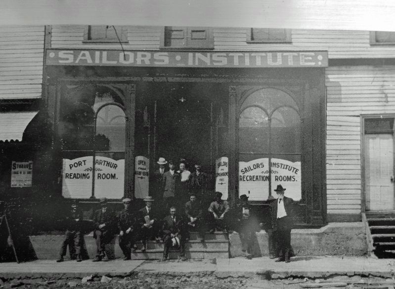 Marker detail: Royal Sailors Institute, c. 1910-1911 image. Click for full size.