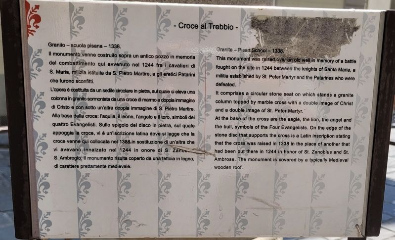 Croce al Trebbio Marker image. Click for full size.
