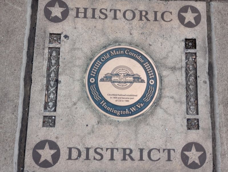 Clinchfield Railroad Marker. Click for full size. Clinchfield Railroad Marker image. Click for full size.