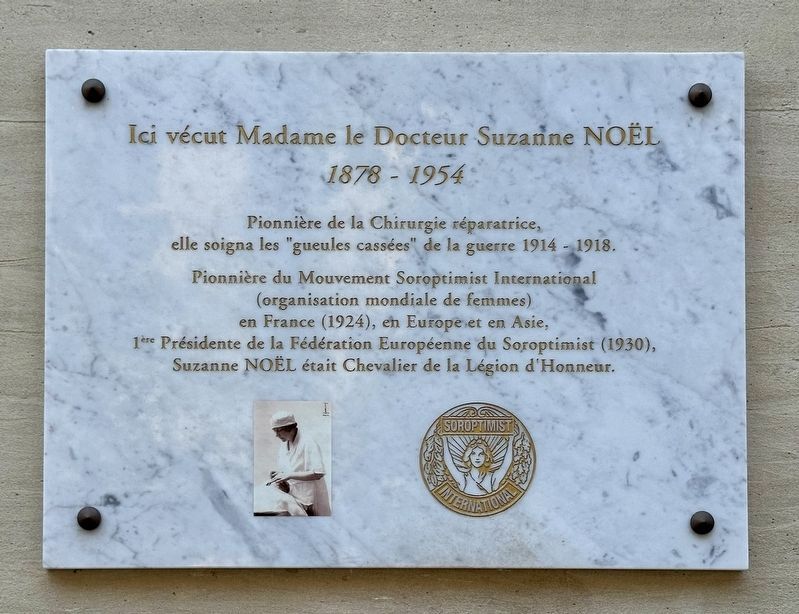 Dr. Suzanne Noël Marker. Click for full size. Dr. Suzanne Noël Marker image. Click for full size.