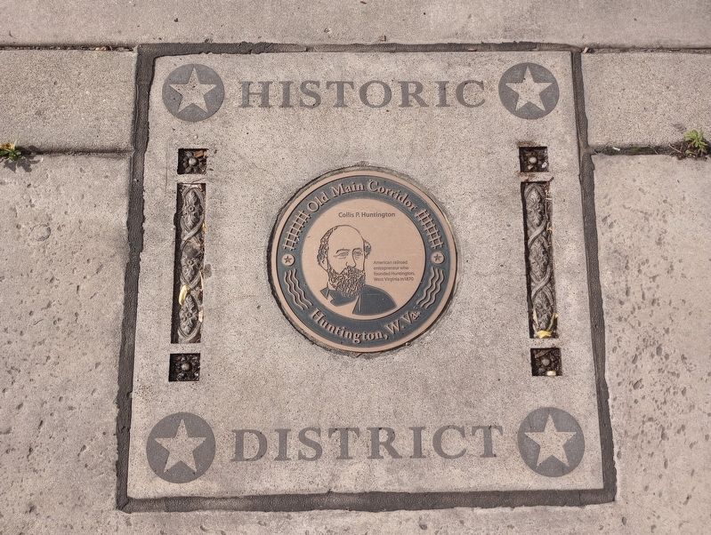 Collins P. Huntington Marker. Click for full size. Collins P. Huntington Marker image. Click for full size.