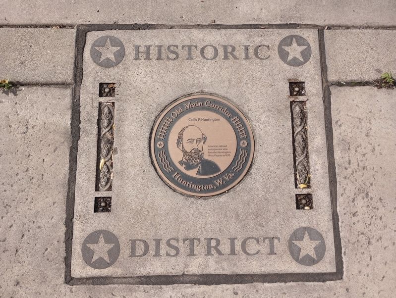 Collins P. Huntington Marker image. Click for full size.