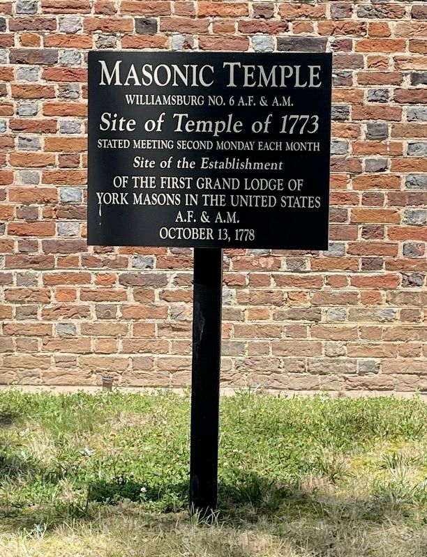 Masonic Temple Marker image. Click for full size.