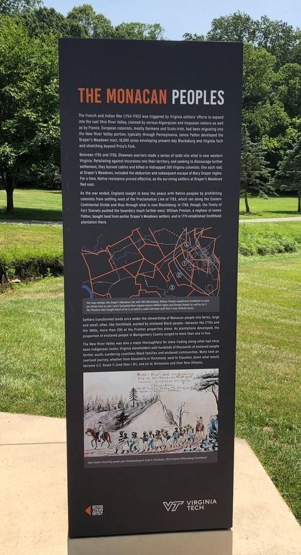 The Monacan Peoples side of marker image. Click for full size.