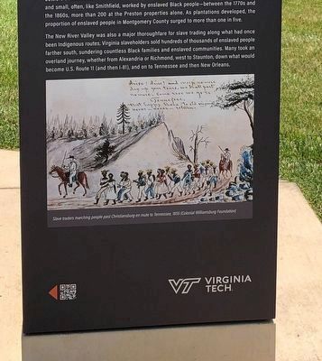 The Monacan Peoples Marker closeup image. Click for full size.
