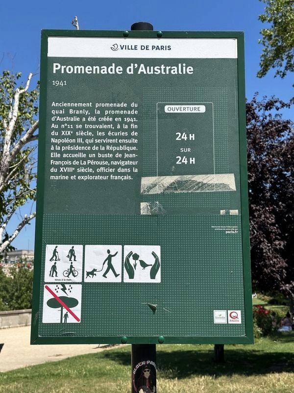 Promenade dAustralie (1941) Marker image. Click for full size.
