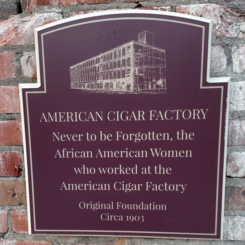 American Cigar Factory Marker image. Click for full size.