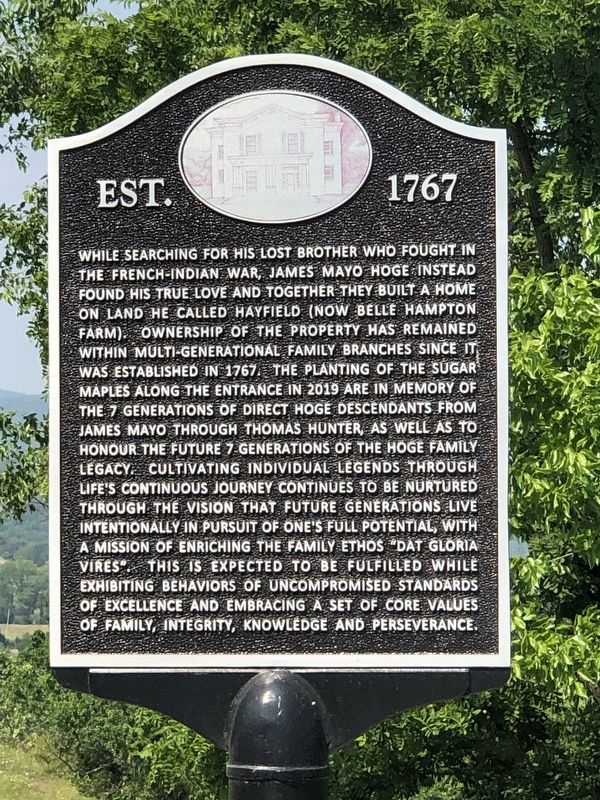 Est. 1767 Marker image. Click for full size.