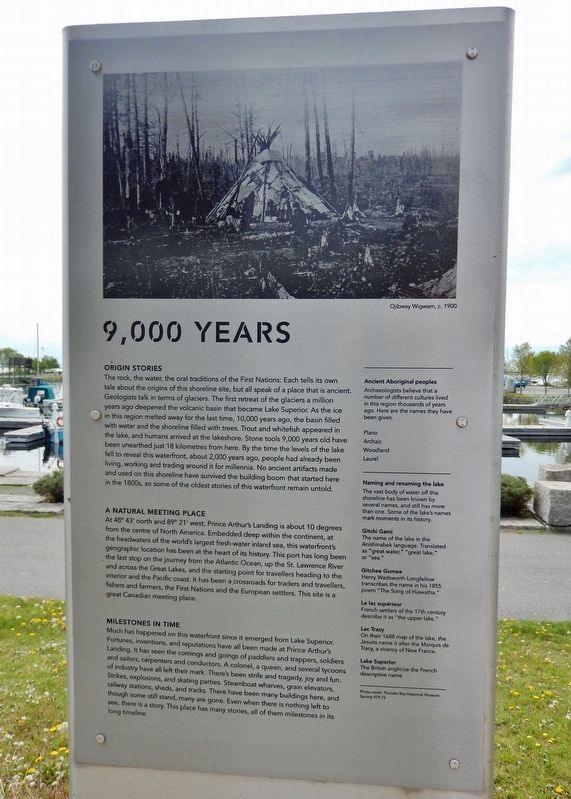 9,000 Years Marker. Click for full size. 9,000 Years Marker image. Click for full size.