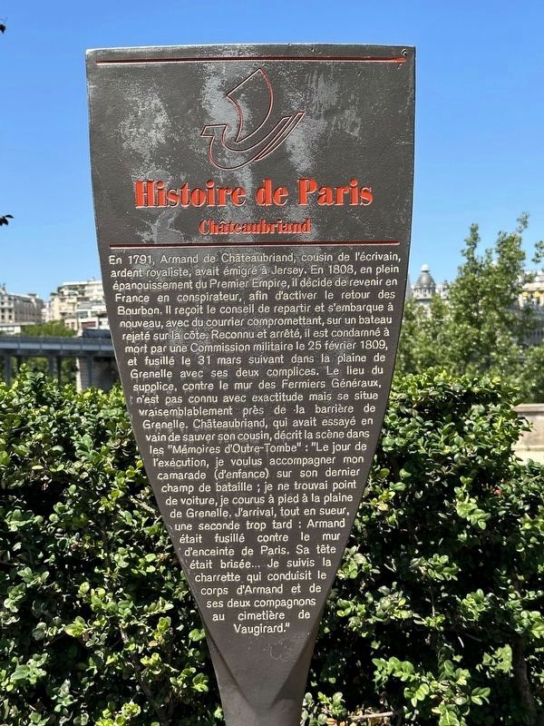 Ch�teaubriand Marker image. Click for full size.
