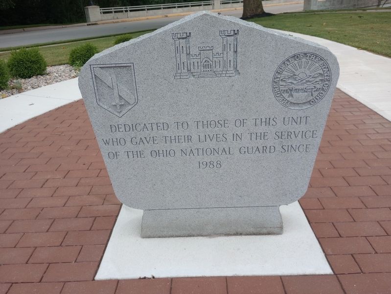 Ohio National Guard Veterans Memorial Marker. Click for full size. Ohio National Guard Veterans Memorial Marker image. Click for full size.