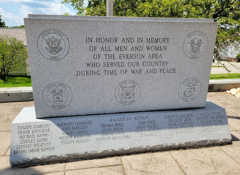 Everson Area Memorial. Click for full size. Everson Area Memorial image. Click for full size.