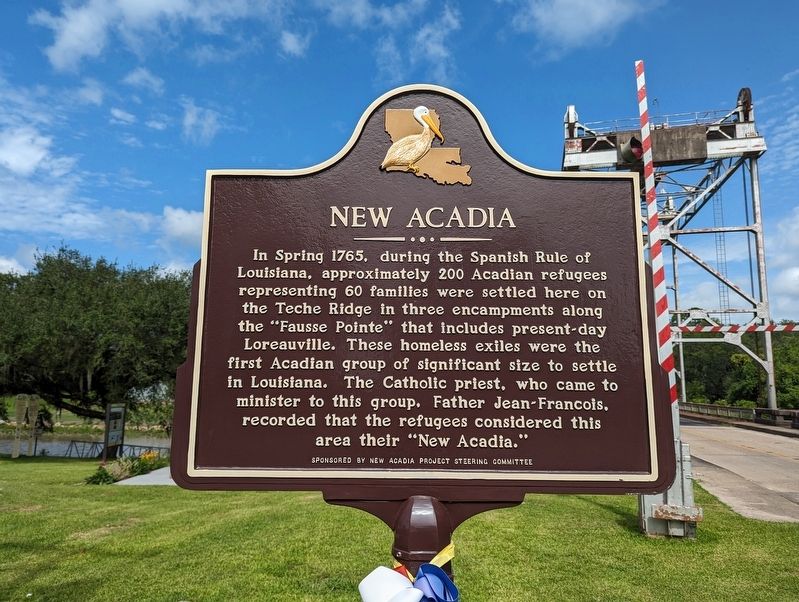 New Acadia side of marker. Click for full size. New Acadia side of marker image. Click for full size.