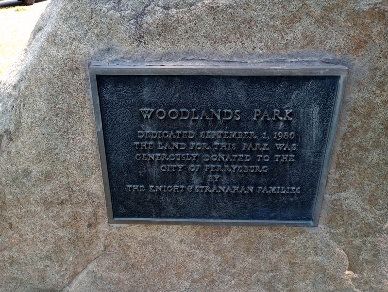 Woodlands Park Marker. Click for full size. Woodlands Park Marker image. Click for full size.