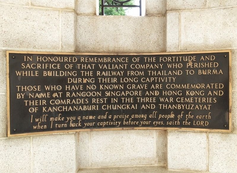 Memorial Tablet. Click for full size. Memorial Tablet image. Click for full size.