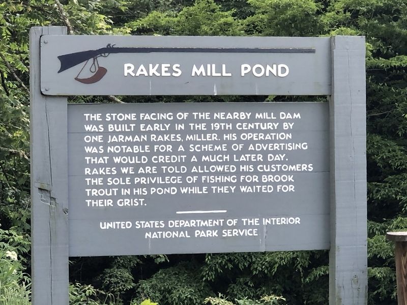 Rakes Mill Pond Marker image. Click for full size.