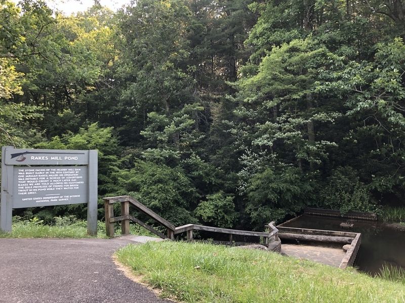 Rakes Mill Pond Marker image. Click for full size.