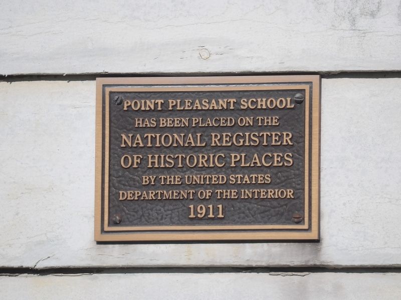 Point Pleasant School Marker image. Click for full size.