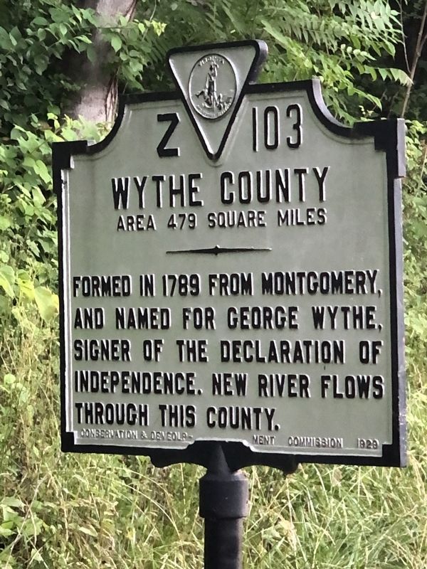 Wythe County side of marker image. Click for full size.