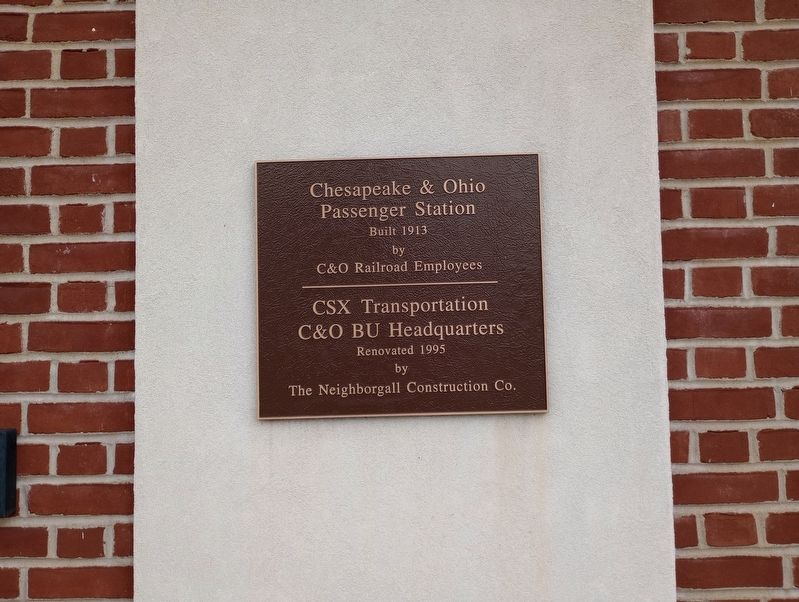 Chesapeake & Ohio Passenger Station Marker image. Click for full size.