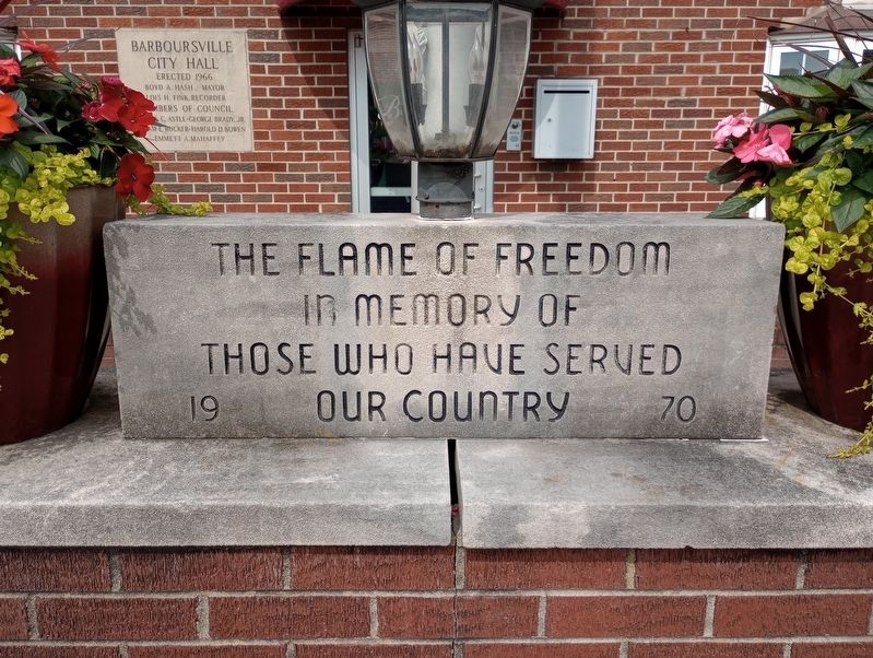 The Flame Of Freedom Marker. Click for full size. The Flame Of Freedom Marker image. Click for full size.