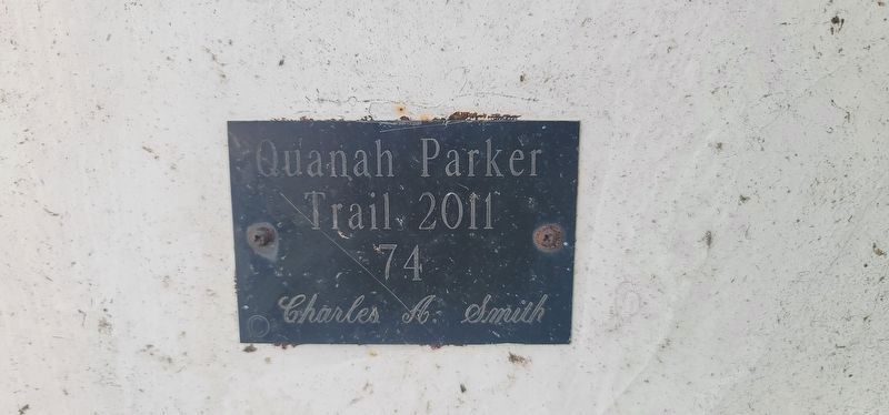Quanah Parker Trail Marker Plaque 74 image. Click for full size.