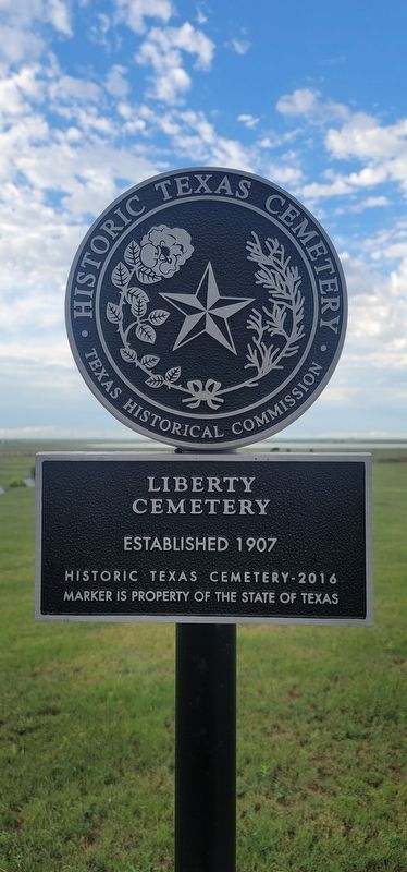 Liberty Cemetery Marker image. Click for full size.