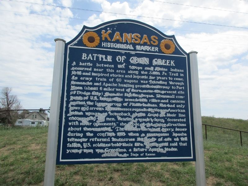 Battle of Coon Creek Marker image. Click for full size.