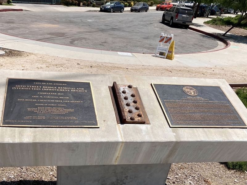 Soto Street Bridge Marker. Click for full size. Soto Street Bridge Marker image. Click for full size.